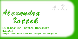 alexandra kottek business card